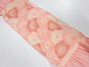 正絹　絞り　帯揚げ